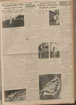  11 Âgusfos 1935 "CÜMHURÎTET Asker kaçakları Şöhreti bütün dünyaya yayılan Samsun tütünleri • Jj talyan ordusunda kaçak...