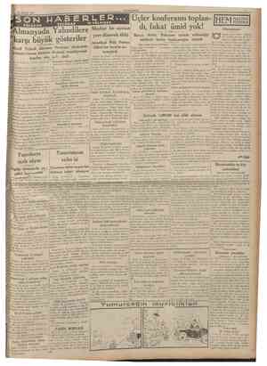  17 Ağustos 1935 CUMHURtYET nümde, yeşil kaph, haritalı,, 70 sahifelik almanca bir kitab duruyor. İçinde nefis bir kâ ğıd...