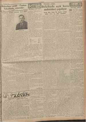  17 Afustos 1935 CUMHURÎYET Müfterilere cevab: ((Türkîye Yahudilerin, cennetidir)) Bir Musevi yıırddaş, dünkü yazımız üzerine