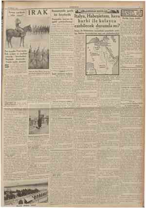  21 Afustos 1935 Komşu yurdlarda neler oluyor? IRAK CUMHURİYET Romanyada garib bir kaçakçılık Fransadan tayyare ile ipekli...