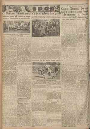  CUMHURtYEÎ 24 Ağustos 1935 Leh kızı Jenyanın macerası: 17 Casus General Şulmanı satın almıştı ama başka G. Saraym 3 üncü maçı