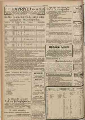  10 CUMHTJRIYET 24 Ağustos 1935 İLeylî Neharî Kız Erkek İlk sınıflardan itibaren ecnebi lisanına çok ehemmiyet veriJir, Kızlar