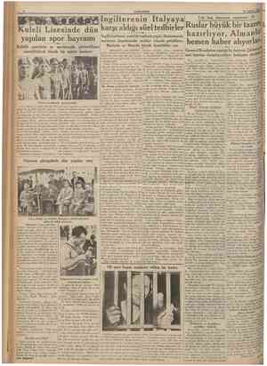  CUMHURtYET 25 Ağustos 1935 (Bastarafı 1 incı sahiiede) dostluk» sözlerının arasıra sarfedi'mesi verdigi haberlerle Akdenizde