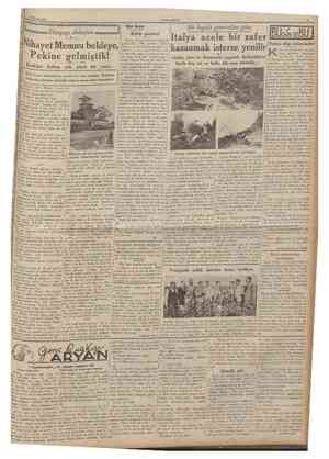  15 Eylul 1935 £ Kırıkları CUT\THURÎYFT Dünyayı dolaştım 6 Jl Biz bize Küfür gazetesi Nihayet Memnu beldeye, Pekine gelmiştik!