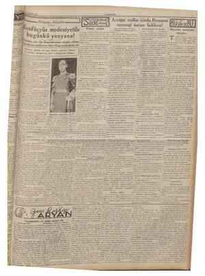  16 Eylul 1935 CUMHURfYET Dünyayı dolaştım (Bas taraft birinci sahifede) Alman gazetelerinin kanaati hududunun tahkimine devam