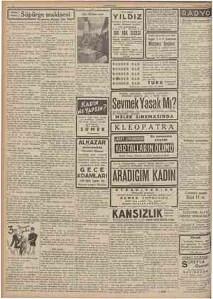  CUMHURtYET 5 tkinciteşrin 1935 KUçük hikâye Süpürge makinesi Ercümend Ekrem Talu Izmirde şehid polislerimiz için dikilen anıt