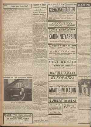  CUMHURIYET 7 tkinciteşrin 1935 v KüçUk hikâye Gemi nasıl kurtuldu? İngiltcre ve İtalya Romada yapılan yeni görüşmeler Bu...