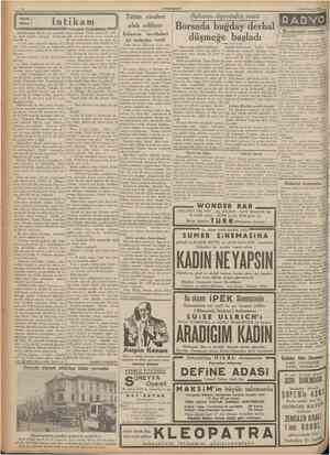  CUMHURİYET 8 tkincitesrîn 1935 Intikam rfi..,.. • 1 François Coppâedeı Sefaret ataşesi Moris, içine gömüldü dam, karısına,