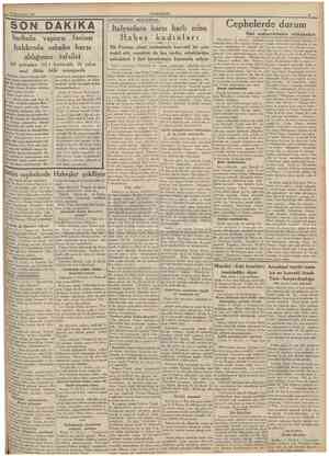  12 tklndteşrln 1935 CUMHURİYET SON DAKİKA CEPHELERDEN MEKTUBLAR: tnebolu vapuru faciası hakkında sabaha karşı aldığımız...