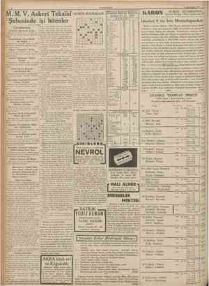  CUMHURİYET 13 İkinciteşrîn 1935 M. M. V. Askerî Tekaüd Şubesinde işi bitenler Cevablarımız GÜNÜN BULMACASI 2 S 4 f> m 1 •1 I