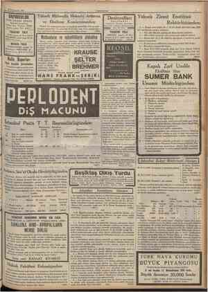  19 tkîncîteşrin 1935 CUMHURtYET 11 TÜRKANONİM ŞİRKET1 lstanbul Acentalığı Lîman han, Telefon: 22925 Galata şubesi Tel: 43653