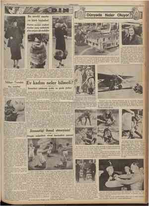  II Ikinciteşrln 1935 CTJMHUBÎYET Bu seneki manto ve kürk biçimleri Pariste zarafet meşheri sayılan yarış yerlerinde göze...