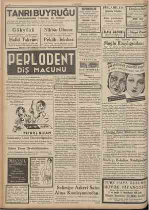  10 CUMHURİYET 21 İkinciteşrin 1935 TANRIBUYRUĞU KUR'ANIKERİMİN TERCÜME VE TEFSiRi Bay Ömer Rıza tarafmdan Şark ve Garbin en