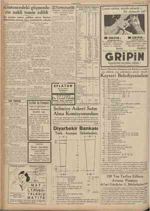  CUMHURÎYET 24 lkinciteşrin 1935 Köstencedeki göçmenle rin nakli temin edildi Her göçmen vapuru geldikçe parası Istanbul...