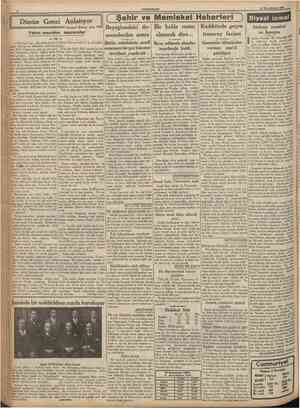  CUMHURİYET 12 Birincîkânttn 1935 Dünün Genci Anlatıyor Sermed Muhtar Alus { Şehir ve Memleket Haberleri ] Siyasî icmal...