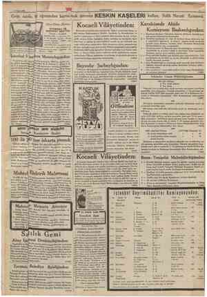  1 Nisan 1936 CUMHURİYET Grip, nezle, baş ağnsından kurtulmak istersen KESKİN KAŞELERÎ kullan, Salih Necati Eczanesi OTOMDBiL