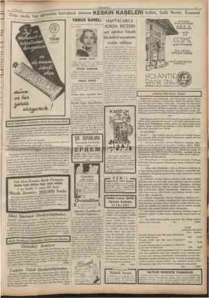  8 Nisan 1936 CUMHURİYET 11 Grip, nezle, baş ağrısından kurtulmak istersen KESKİN KAŞELERİ kullan, Salih Necati Eczanesi VENUS