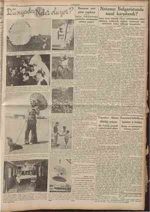  15 Nisan 1936 CUMHURİYET Bursanın yeni plânı yapılıyor Nafıa Vekâletinden Sofya siyasî mahafili, Nöyyi muahedesinin askerî