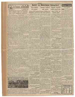  CUMHURtYET 18 Nisan 1936 VIYANA DONUŞU Tarihî tefrika: 6 M. TURHAN TAN / // // Ü { Şehir ve Memleket Haberleri ) Üniversitede