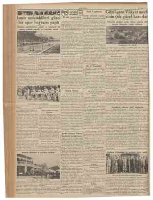  CUMHURtYfiT 22 Nisan 1936 Izmir mekteblileri güzel bir spor bayramı yaptı Atletizm müsabakaları güzide ve kalabalık bir...