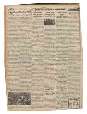  CUMHURİYET 28 Nisan 1936 VIYANA DONUŞU Tarihî tefrika: 16 M. TURHAN TAN ( Şehir ve Memleket Haberleri ) Memleketimize gelen