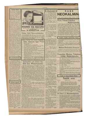  CUMHURÎYET 28 Nisan 1938 Doyç markalı 8 beygir kuvve tinde gazle işler bir motör dinamosile birlikte açık arttırma ile 15...