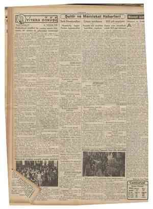  CUMHURİYET 29 Nisan 1936 VIYANA DONUŞU Tarihî tefrika: 17 M. TURHAN TAN / / / / / #/ ( Şehlr ve Memleket Haberleri ) Şark...