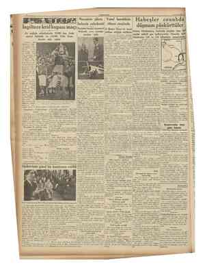  CUMHURİYET 30 Nisan 1936 Ingiltere kral kupası maçıParisten kaçan tayyareci G. Besim Omer de onun Habeş iiu mühim müsabakada