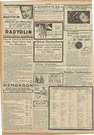  1 Mavıs 1936 CUMHL'RİYET İ Ş L E T M E S İ Acentaları: Karaköy Köprübaşı Tel 42362 Sırkeci Mühürdarzade Han. Tel 22740...