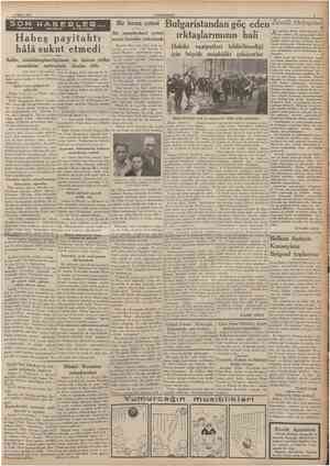  CUMHUBtYET 5 Mayıs 1936 KUçUk Hikâye Para sahibi olunca Şark Şimendiferinin mubayaa işi Madam Sardin penceresinden hizmet...