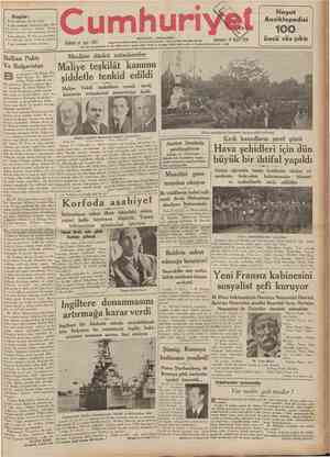  CUMHURİYET 16 Mayıs 1936 { Şehir ve Memleket Haberleri ) Tarihî tefrika: 34 M. TURHAN TAN Siyasî icmal Avusturyada Italyan