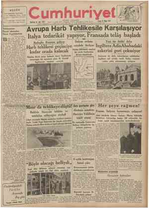  CUMHURtYET 22 Mayıs 1936 VIYANA OONUŞU Türk elçisinin Kalenberge gidişi Viyananın hayatını değil, hatta Viyanalıların...