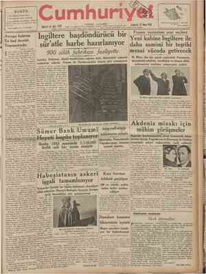  CUMHURİYET 23 Mavıs 1936 YIYANA OONUŞU Tarihi tefrika:41 M. TURHAN TAN Şehir ve Memleket Haberleri Yerli Mallar sergisi Bu