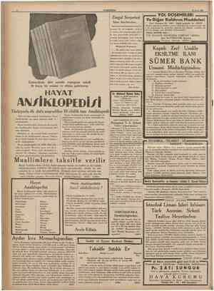  I CUMHUKllET 27 Mayıs 1936 Zingal Sosyetesi Idare Meclisinden: Sosyetemiz hissedarlannın ticaret kanununun 361 inci maddesine