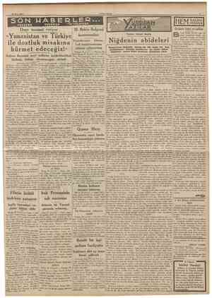  29 Mayıs 1938 CUMHURtYET SÖN TEIEFON HABERLE.D,.. TELCRAF VCTELSİZLC Duçe teminat veriyor St üyük Millet Meclisi, yeni yıl n