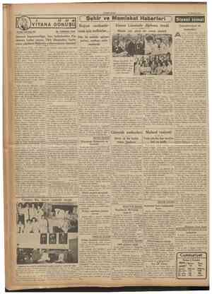  CUMHTJRİYET 25 Haziran 1936 YIYANA DONUŞU Tarihf tefrika: 73 M. TURHAN TAN f Şehlr ve Memleket Haberleri Boğazı canlandırmak