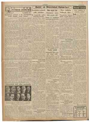  CUMHTJRİYET 26 Haziran 1936 VIYANA OONUŞU Tarihî tefrika: 74 t/\ Şehlr ve Memleket Haberleri Karabükte açılacak Bİna VergİSİ