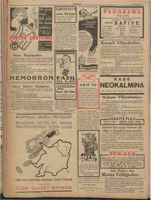  10 CUMHÜRİYET 28 Hazîran 1936 GLANDOKRATiN demek Güzelliği ve yakınhğı itibarile şehrimizin yegâne bahçesi ADEMi İKTiDARIN