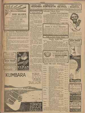  I .••".•" CÜMHURÎTET 29 Hazîran 1936 ^•ö dır. Ameliyatsız memeleri kurutur. Kam, ağrıyı keser. Meshıır ilâçtır. HEDENSA...