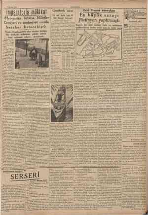  CUMHURIYET 7 Temmuz 1936 Danzig meselesi, Avrupa için bir tehlike oluyor Almanya, Avrupanın siyasî istikrarına vuracağı ilk