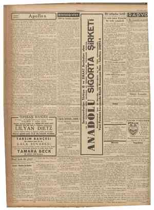  CUMHURİYET 16 Temmuz 1936 KUcUk Hikâye Apollon Bibliyoğrafya 1936 da basılan piyesler Bir arkadas katili Uç sene sonra...