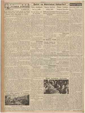  CFMHURİYE.T 25 Temmuz 1936 VİYANA DONUŞU Tarihî tefrika: 103 M. TURHAN TAN ( Şehlr ve Memleket Haberlerl ) Tütün rekoltemiz