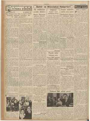  CUMHTJRİYET 28 Temmuz 1936 YIYANA DONUŞU Tarihî tefrika: 106 M. TURHAN TAN [ Şehir ve Memleket Haberleri j Diş tabiblerinin