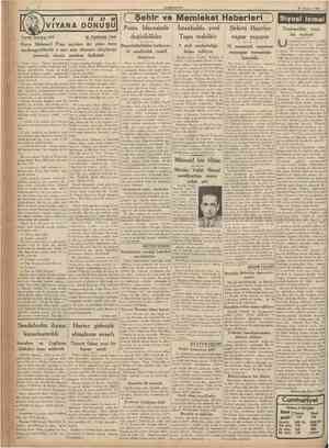  CUMHURÎYET 29 Temmuz 1936 VIYANA DONUŞU Tarihi tefrika: 107 M. TURHAN TAN ( Şehir ve Memleket Haberleri j Posta İdaresinde