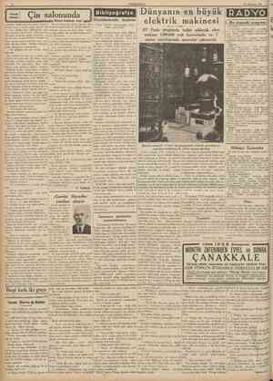  CUMHURİYET 31 Temmuz 1936 KUçUk Hlkiye Çin salonunda BinetValmer den Maturin hatırladı. Kızile damadı adeta gözle görülecek