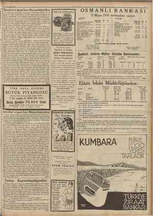  13 Ağustos 1936 İstanbul 4 üncü İcra Memurluğundan: Yuvakimin tasarrufunda olup Emniyet Sandığına birinci derecede ipotek...