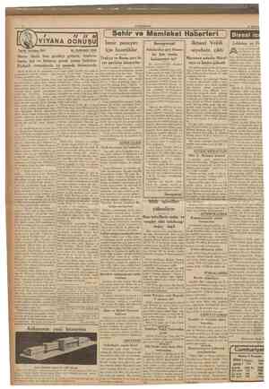  14 Agustos 1936 2 CUMHURİYET VIYANA OONUŞU Tarihi tefrika: 123 / // // //l f Sehir ve Memleket Haberleri îzmir panayırı için