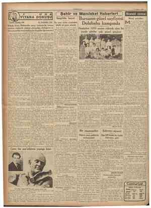  CUMHURİYET 17 Ağustos 1936 VIYANA OONU Tarihı tefrika: 126 / // // H ( Şehlr ve Memleket Haberlerl ~) Siyasî icmal İnegölde