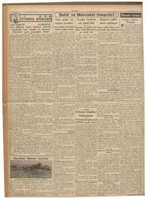  CÜMHURİYET 24 Ağustos 1936 [ Şehir ve Memleket Haberleri VIYANA OONUŞU Tarihi tefrika: 133 M. TURHANTAN Siyasî icmal Fransa
