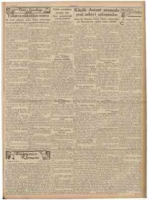  17 Eylul 1936 CUMHURİYET Yıllarca sükuttan sonra Bir tarafı patlamış saçma torbası perişanlığile etrafa yayılarak kaf a göz